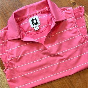 Girls FootJoy Pink Polo Tank